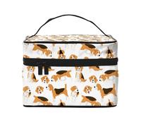 Perro Beagle, Bolsa de Maquillaje Bolsa de cosméticos Bolsa de Aseo de Viaje portátil Estuche para lápices