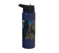 Perro Bergamasco Van Gogh Noche Estrellada Stainless Steel Insulated Water Bottle