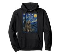 Perro Bergamasco Van Gogh Noche Estrellada Sudadera con Capucha