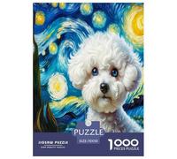 Perro Bixiong Puzzles Imposible,desafío para Adultos Entretenimiento Creativo 1000 Piezas Obra De Arte De Juego De para Adultos Y Niños Mayores De 12 Años 70x50cm/1000pcs
