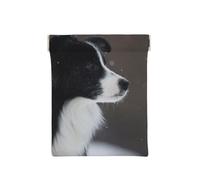 Perro Border Collie Manchado Nieve, Squeeze Top Wallet Bolsa de Almacenamiento para Mujer Monedero pequeño Bolsa de Cambio