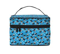 Perro Boston Terrier Amante Perros Retro Divertidos, Bolsa de Maquillaje Bolsa de cosméticos Bolsa de Aseo de Viaje portátil Estuche para lápices