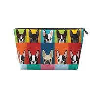 Perro Boston Terrier, Bolsa de artículos de tocador Bolsa de Maquillaje Bolsa de cosméticos Bolsa de artículos de tocador de Viaje portátil