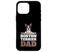Perro Boston Terrier Carcasa para iPhone 16 Pro Max