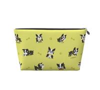 Perro Boston Terrier de Dibujos Animados, Bolsa de artículos de tocador Bolsa de Maquillaje Bolsa de cosméticos Bolsa de artículos de tocador de Viaje portátil