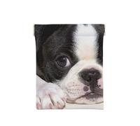 Perro Boston Terrier, Squeeze Top Wallet Bolsa de Almacenamiento para Mujer Monedero pequeño Bolsa de Cambio