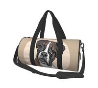 Perro Boxeador, Bolsa de Viaje de Gran Capacidad, Bolso Redondo, Bolsa de Viaje Deportiva, Bolsa de Mano, Bolsa de Fitness