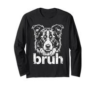 Perro Bruh Border Collie Canino Manga Larga