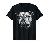 Perro Bulldog Inglés Divertido Vintage Amante De Los Perros Humor Hombres Mujeres Camiseta