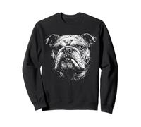 Perro Bulldog Inglés Divertido Vintage Amante De Los Perros Humor Hombres Mujeres Sudadera