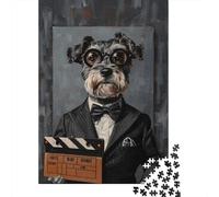 Perro Caballero Puzzle de 1000 Piezas Papel para Adultos Escena de Cine Juego de Puzzle 1000 Piezas Familia 52x38cm/1000pcs