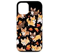 Perro Cachorro Hojas de Otoño Patrón de Carcasa para iPhone 12/12 Pro