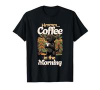 Perro Cachorro Labrador Negro Dulce y Taza de café por la mañana Camiseta