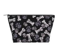 Perro, Cachorro, Pata, Bolsa de artículos de tocador Bolsa de Maquillaje Bolsa de cosméticos Bolsa de artículos de tocador de Viaje portátil