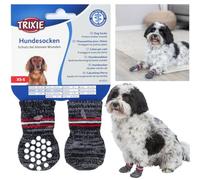 Perro Calcetines, Antideslizante, XS-S (por Ejemplo: Chihuahua), 2 pcs, Gris