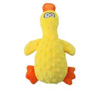 Perro Calming Duck Toy,2026 New Interactive Plush Duck Toy with Quack Sound and Crazy Crinkle,Yellow Stuffed Ducks Dog Chew Toys,Soft Stuffed Calming Pillow for Puppy Reduce Boredom