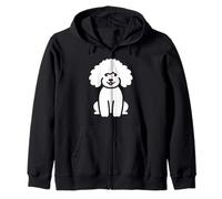 Perro caniche bebé Lindo pequeño y Sencillo caniche Sudadera con Capucha