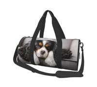 Perro Cavalier King Charles Spaniel, Bolsa de Viaje de Gran Capacidad, Bolso Redondo, Bolsa de Viaje Deportiva, Bolsa de Mano, Bolsa de Fitness