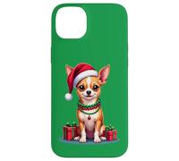 Perro Chihuahua de Navidad, Lindo, Estilo de Dibujos Animados Carcasa para iPhone 14 Plus