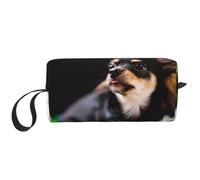 Perro Chihuahua Lindo, Bolsa de Maquillaje Bolsa de cosméticos Bolsa de artículos de tocador de Viaje portátil Bolsa de Maquillaje