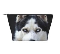 Perro con Cara Bonita de Husky Divertido, Bolsa de artículos de tocador Bolsa de Maquillaje Bolsa de cosméticos Bolsa de artículos de tocador de Viaje portátil