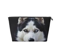 Perro con Cara Bonita de Husky Divertido, Bolsa de artículos de tocador Bolsa de Maquillaje Bolsa de cosméticos Bolsa de artículos de tocador de Viaje portátil