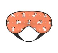Perro con impresión de huesos grandes, versátil y ayudante de descanso, máscara suave para dormir de doble cara para yoga, camping, máscara de ojos suave para dormir