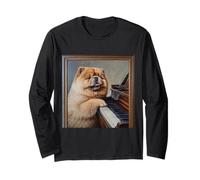 Perro con piano Chow Chow Manga Larga