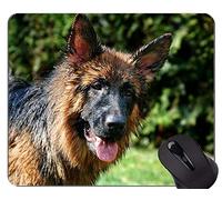 Perro Corriendo Pastor Alemán Animal Picture Mouse Pad, Schafer Dog Mouse Pad con Bordes cosidos