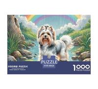 Perro Crestado Chino Puzle De 1000 Piezas Pasatiempo Creativo, Regalo, Diversión Mascotas Lindas Juego Educativo para Adultos Y Niños Regalos para Mujeres, Regalos para Hombres38x26cm/1000pcs