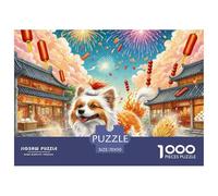 Perro Crestado Chino Puzle De 1000 Piezas Rompecabezas DIY Mascotas Lindas Juego Educativo para Adultos Y Niños Juguete Colorido para Niños De 8 A 12 Años70x50cm/1000pcs