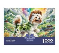 Perro Crestado Chino Puzle De 1000 Piezas Rompecabezas DIY Mascotas Lindas Juego Familiar Regalo para Toda La Familia para Adultos Y Niños Mayores De 12 Años70x50cm/1000pcs
