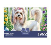 Perro Crestado Chino Puzzle 1000 Piezas Pasatiempo Creativo, Regalo, Diversión Mascotas Lindas Juego Educativo para Adultos Y Niños Regalos para Mujeres, Regalos para Hombres38x26cm/1000pcs