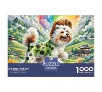Perro Crestado Chino Puzzle 1000 Piezas Rompecabezas DIY Mascotas Lindas Juego Educativo para Adultos Y Niños Regalos para Mujeres, Regalos para Hombres38x26cm/1000pcs