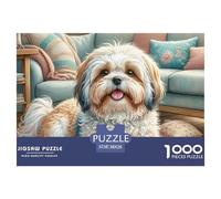 Perro Crestado Chino Puzzle 1000 Piezas Rompecabezas DIY Mascotas Lindas Juego Educativo para Toda La Familia Juguete Colorido para Niños De 8 A 12 Años38x26cm/1000pcs