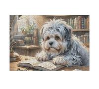 Perro Crestado Chino Puzzle 300 Piezas Cartón Resistente Animal de compañía Lindo Rompecabezas Familiar para Toda La Familia Juguete Educativo 3D Maquetas Construir 300 PCS