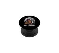 Perro Dabbing Halloween Staffordshire Bull Terrier Perro Dab PopSockets PopGrip Adhesivo