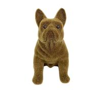 Perro de adorno de Bulldog Francés - Piedra, Negro | Colorful Art French Bulldog, Statue Dog Figurines Sculpture Collectibles Home Office Desktop Decor Outdoor Garden Display Decoration Resin (color 4