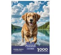 Perro de Agua portugués 1000 Piezas Obra De Arte Adultos Niños Años Un Desafiante para Mujeres Regalos para HombresRompecabezas CreativoRegalo38x26cm/1000pcs