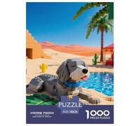 Perro de Agua portugués 1000 Piezas Rompecabezas Mascotas Lindas Rompecabezas Familiar para Adultos Y Niños A Partir De 12 Años Rompecabezas Europeo Regalo 38x26cm/1000pcs