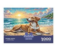 Perro de Agua portugués Puzle Juguete EduGatoivo Decoración Familiar 1000 Piezas Animales lindoeses Rompecabezas Familiar Juego De Habilidad para Adultos Y Niños 70x50cm/1000pcs