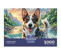 Perro de Agua portugués Puzzle 1000 Piezas Entretenimiento Creativo Decoración Familiar Alivio del Estrés A Partir De 14 Años 52x38cm/1000pcs