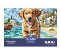 Perro de Agua portugués Puzzle De 1000 Piezas Estilo Clásico Pasatiempo Creativo DIY Desafiante Formación De Equipos para Adultos Y Niños Mayores 70x50cm/1000pcs