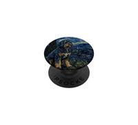 Perro de Agua portugués Van Gogh Noche Estrellada PopSockets PopGrip Adhesivo
