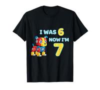 Perro de cumpleaños de 7 años 6 Now I'm 7 67 Funny for Kids Camiseta