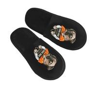 Perro De Dibujos Animados De Ropa De Prisión Pantuflas Ligeras Pantuflas De Invierno Antideslizantes Slippers Para Spa Exterior Interior L