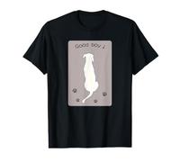 Perro De Espaldas Silueta Tierna para Amantes De Mascotas Camiseta gráfica económica