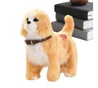 Perro De Juguete Que Camina,Mascota Interactiva que Camina y Mueve la Cola | Peluche Electrónico Canino con Detección Realista y Música | Para Juego De Niños, Decoración De Dormitorio Y Parque