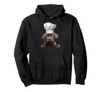 Perro de Laboratorio de Chocolate Que Cocina Cachorro Labrador Retriever marrón Sudadera con Capucha