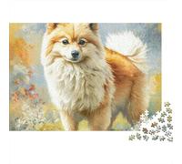 Perro de Mascota Lindo 1000 Piezas Rompecabezas Imposible DecoracióN Familiar Shiba Inu en el Campo Jigsaw Desafíos Difíciles para Regalo 38x26cm/1000pcs